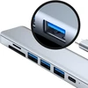 RTO Hub adapter rozdzielacz usb-c 7w1 hdmi usb c 3.0 kart sd micro 100w 4k