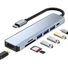 RTO Hub adapter rozdzielacz usb-c 7w1 hdmi usb c 3.0 kart sd micro 100w 4k