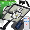 RTO Saulės lempa 220 LED 15 COB lauko gatvės, su judesio jutikliu, prietemų jutikliu, nuotolinio valdymo pultu ER1265