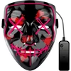 RTO Maska led świecąca ledowa na halloween imprezę karnawał przebranie purge
