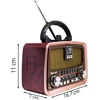 Przenośne Nešiojamasis virtuvės radijas su retro FM, Bluetooth, USB, SD