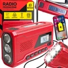 Extralink Radio Nešiojamasis radijo imtuvas su avariniu maitinimo bloku ir dinaminiu žibintuvėliu