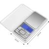Virtuvinės svarstyklės Waga Svarstyklės Elektroninės juvelyrinės svarstyklės 200g/0.01g, maitinamos baterijomis, mažos kišeninės e056