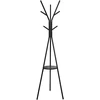 Wieszak Pastatoma drabužių kabykla, metalinė, juoda, lofto tipo, 9 kabliukai, 180 cm