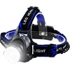 Latarka, LED galvos žibintuvėlis RETOO E485, įkraunamas, galingas su Zoom, IPX4, juodas