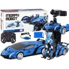 Lean Toys Nuotoliniu būdu valdomas automobilis-robotas 1:10 mėlynas su gestų kontrole