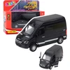 Lean Toys Juodas metalinis sunkvežimis su garsais ir šviesomis, 12x6x7 cm