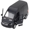 Lean Toys Juodas metalinis sunkvežimis su garsais ir šviesomis, 12x6x7 cm