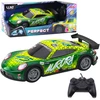 Lean Toys Nuotoliniu būdu valdomas lenktyninis automobilis su šviečiančiu korpusu 27MHz