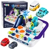 Lean Toys Automobilių kliūčių trasa 4 vnt.