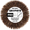 Šlifavimo popierius GRAPHITE 58T384 80 x 30 x 6 mm, P80