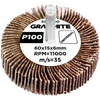 Ściernica Plokštelinis šlifavimo diskas su kotu 60 x 15 x 6 mm, P100