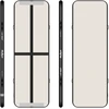 Gimnastikos takas, akrobatinis Airtrack REBEL PRO 300x100x10 - juodas