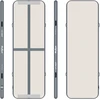 Gimnastikos, akrobatikos takelis Airtrack REBEL 300x100x10 - pilkas