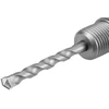 Šešiakampis adapteris ir M22 200 mm centravimo grąžtas