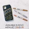 „Sharpie“ – metaliniai 3 lizdinių plokštelių rašikliai – aukso/sidabro/bronzos spalvos – 1,4 mm