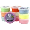 Silk Claycreative Toys Šilko molis - pagrindinės spalvos (10 x 40 g) (79146)
