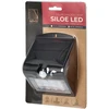 Sieninis šviestuvas Orno SILOE LED 1,5 W, saulės energija varomas šviestuvas su judesio jutikliu 120°, 190 lm, IP65, 4000 K, 1200 mAh, dvigubas šviesos šaltinis, juodas