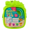 Lean Toys Sulankstomas kibirėlis vaikams, krokodilo formos, žalias