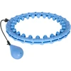 Smart Hula Hop liekninamasis lankas su kniedėmis ir svarmenimis, 50 cm, mėlynas, REBEL ACTIVE