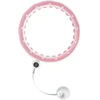 Smart Išmanusis hula hoop liekninamasis ratas su skaitikliu, smeigtukais ir svarmenimis, 50 cm, rožinis, REBEL ACTIVE