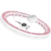Smart Išmanusis hula hoop liekninamasis ratas su skaitikliu, smeigtukais ir svarmenimis, 50 cm, rožinis, REBEL ACTIVE