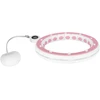 Smart Išmanusis hula hoop liekninamasis ratas su skaitikliu, smeigtukais ir svarmenimis, 50 cm, rožinis, REBEL ACTIVE