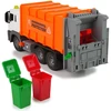 Lean Toys Oranžinis šiukšliavežis su garsais