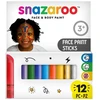 „Snazaroo“ – makiažo spalvų segtukai (12 vnt.) (791103)