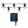 Solarna Saulės energija varoma girlianda 10 m, 10 x LED liepsnos