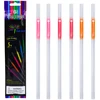 Lean Toys Fluorescentinės šviečiančios šiaudeliai su judančiu švytėjimu, vakarėliams, 21,5 cm