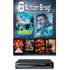 Soul Media 6 veiksmo filmai ir Denverio DVD grotuvas - (DVD)