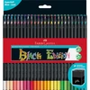 Spalvoti pieštukai „Faber-Castell“ juodos spalvos, 50 vnt. pakuotėje (116450)