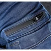 Neo Tools Kelnės Džinsinės darbo kelnės, sutvirtintos „Cordura“ audiniu, nuimamos kišenės dėklams, tamsiai mėlynos, XS dydis