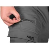 Neo Kelnės Lauko darbo kelnės, laisvalaikio tipo, pilkos, XXXL dydis