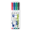 Staedtler - Lumocolor baltos lentos žymeklis - 4 vnt. asorti (301 WP4)