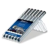Staedtler - pigmentinių kontūrinių pieštukų rinkinys 4+2 (308SB6P)