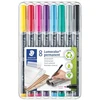 Staedtler Steadtler - Lumocolor – Permanentiniai F 0,6 mm – 8 vnt. dėžutėje (318 WP8-2)