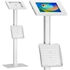 Stojak „Maclean“ reklaminis planšetinio kompiuterio laikiklis, tvirtinamas prie grindų su užraktu, 9,7–11 colių, „iPad“ / „Air“ / „iPad Pro“, „Galaxy Tab A“ / „Tab A7“ / „Tab S6 Lite“, MC-4