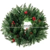 Ruhhy Kalėdinis vainikas durims Dekoratyvinis ornamentas Ornamentas 60cm Tankus XXL