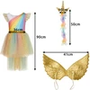 3-piece unicorn costume 122-128cm Kruzzel 26675