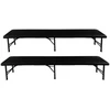 Stół Gardlov Folding garden table 180cm + 2 benches - juodas