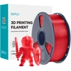 Sunlu PLA+ Filament (Transparent Raudona)