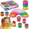 Lean Toys LED šviesos spyruoklė daugiaspalvė