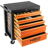 Dirbtuvių spintelė NEO TOOLS 84-214-6 su 117 įrankių, 5 stalčiai