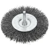 Szczotka Diskinis šepetys su banguotos formos grąžtu, 100 mm skersmens, 6 mm prolino kotu