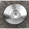 Szczotka Vielinis diskinis šepetys 125 mm, gofruota viela, plienas, M14