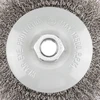 Szczotka Vielinis diskinis šepetys 125 mm, gofruota viela, plienas, M14