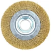 Graphite Szczotka Vielinis diskinis šepetys 150 x 32 mm, gofruota viela, padengta žalvariu