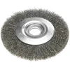 Szczotka Vielinis diskinis šepetys 200 x 32 mm, gofruota viela, plienas